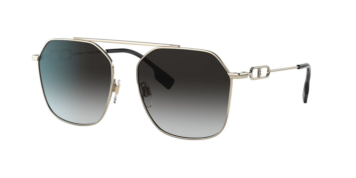 Burberry BE 3124 Light Gold / Grey Gradient 57 / Plastic / Metal