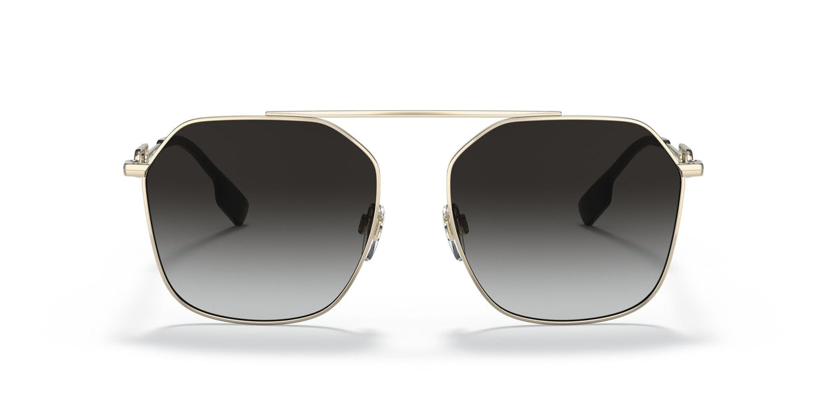 Burberry BE 3124 Light Gold / Grey Gradient 57 / Plastic / Metal