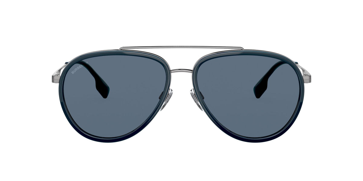 Burberry BE 3125 Gunmetal / Dark Blue 59 / Plastic / Metal