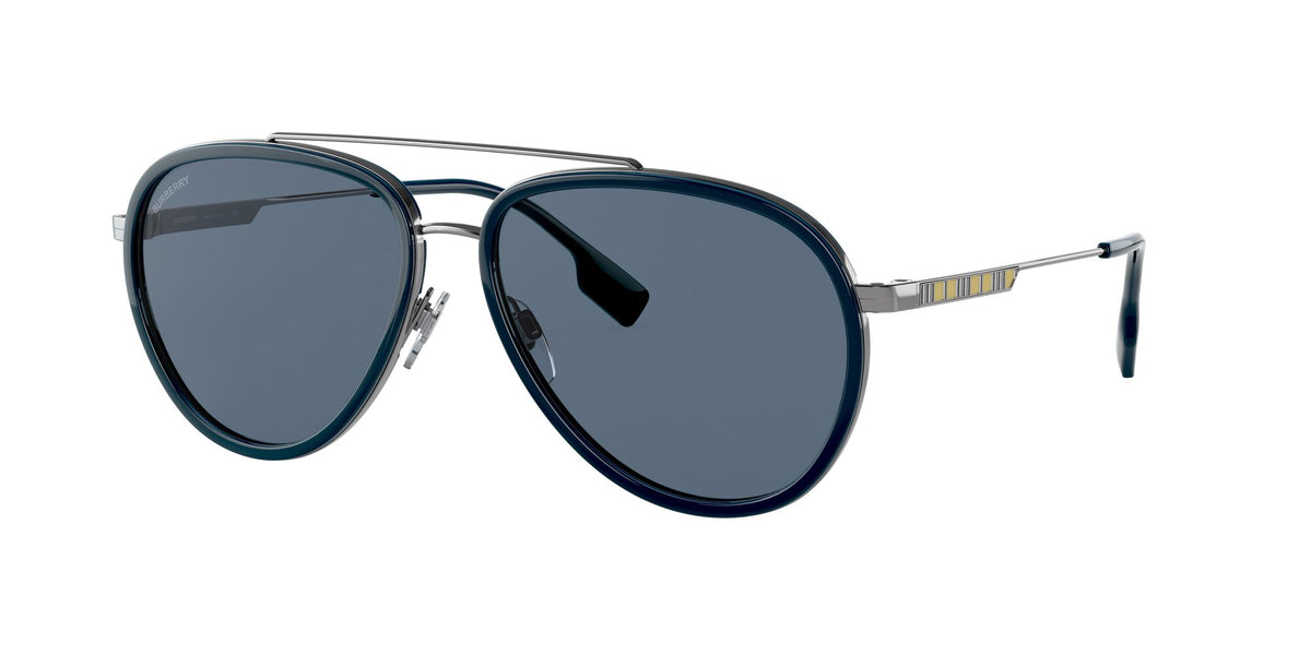 Burberry BE 3125 Gunmetal / Dark Blue 59 / Plastic / Metal