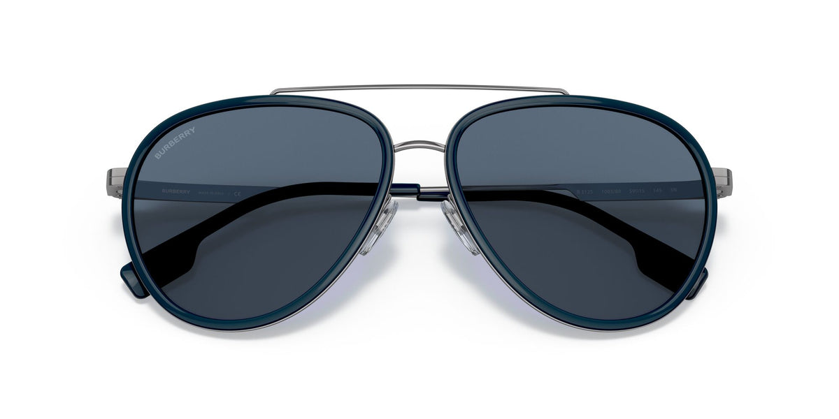 Burberry BE 3125 Gunmetal / Dark Blue 59 / Plastic / Metal