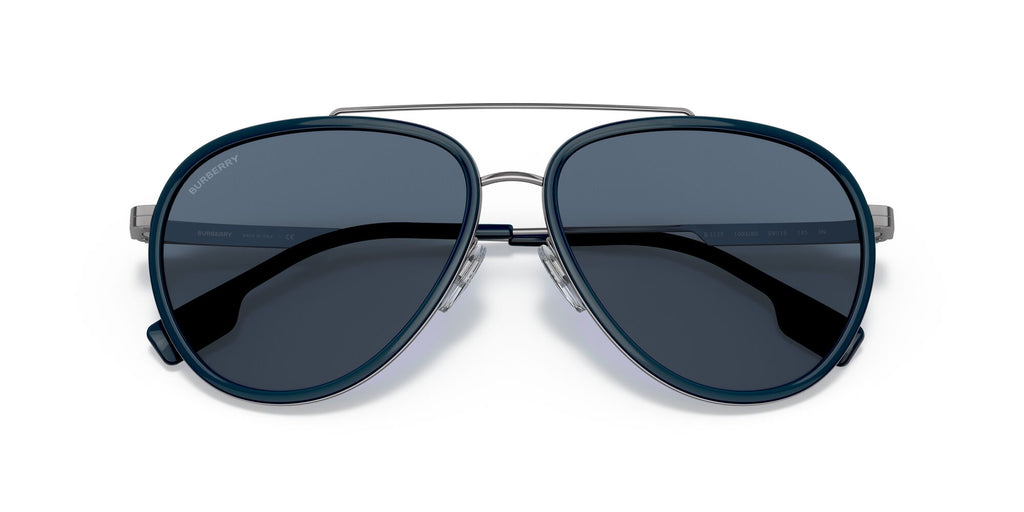 Burberry BE 3125 Gunmetal / Dark Blue 59 / Plastic / Metal