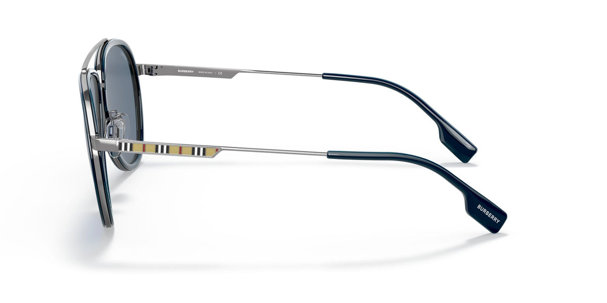 Burberry BE 3125 Gunmetal / Dark Blue 59 / Plastic / Metal