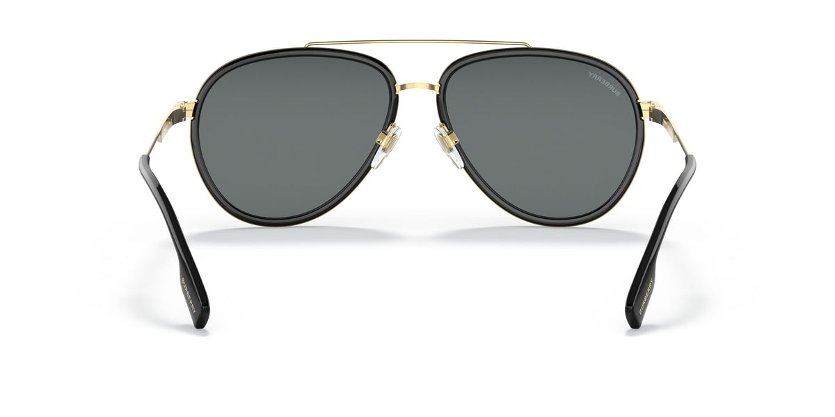 Burberry Oliver 0BE3125 101781 59 Gold / Dark Grey Polarised 59 / Plastic / Metal