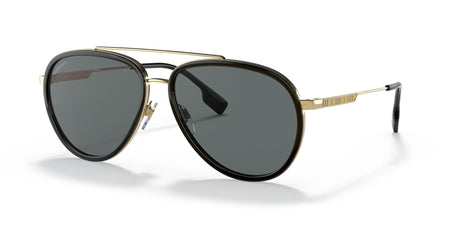Burberry Oliver 0BE3125 101781 59 Gold / Dark Grey Polarised 59 / Plastic / Metal