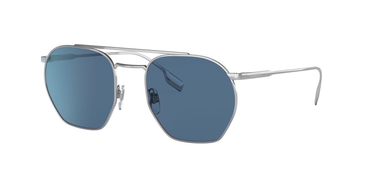 Burberry BE 3126 Silver / Dark Blue 53 / Plastic / Metal