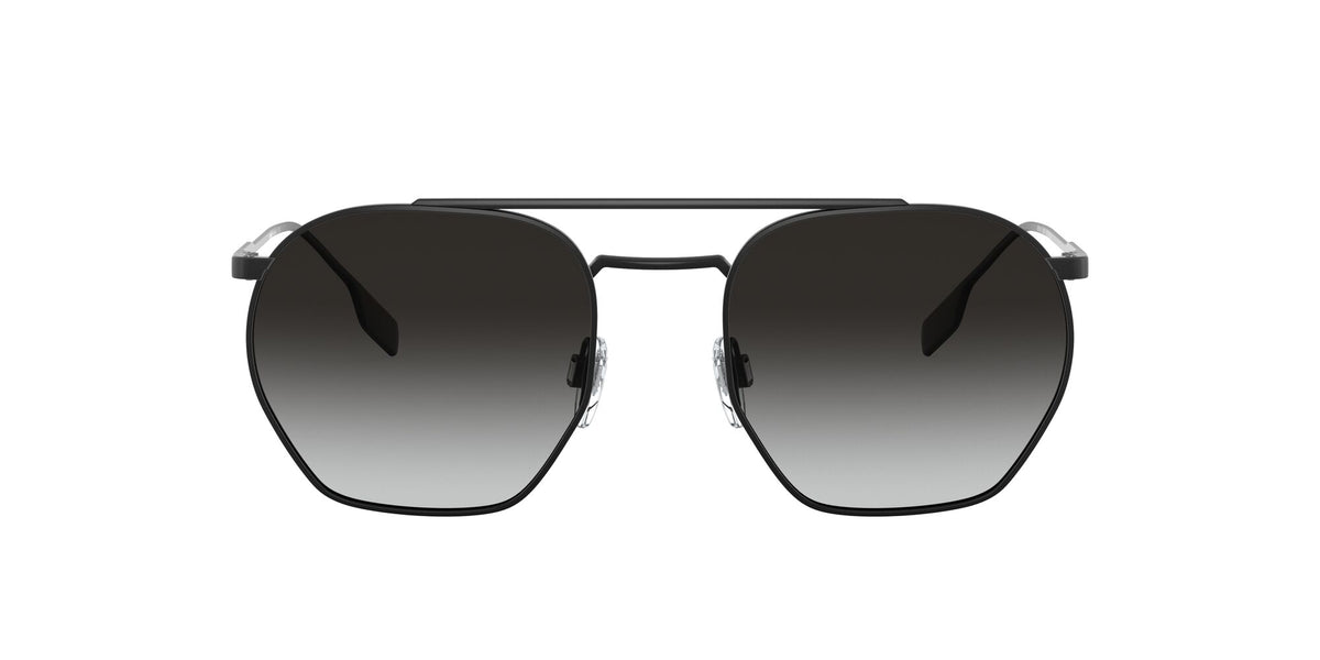 Burberry BE 3126 Black / Grey Gradient 53 / Plastic / Metal