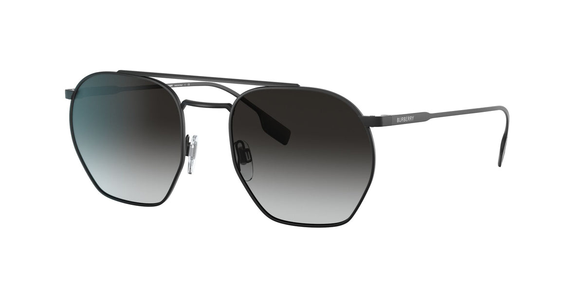 Burberry BE 3126 Black / Grey Gradient 53 / Plastic / Metal