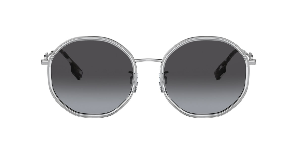 Burberry  0BE3127D 10058G 57 Silver / Gradient Grey 57 / Plastic / Metal