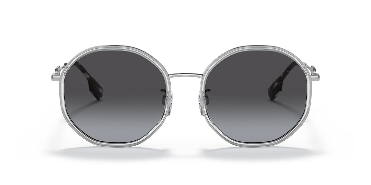 Burberry  0BE3127D 10058G 57 Silver / Gradient Grey 57 / Plastic / Metal