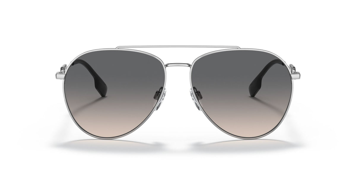 Burberry Carmen 0BE3128 1005G9 58 Silver / Light Brown Gradient Grey 58 / Plastic / Metal