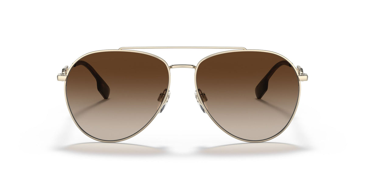 Burberry BE 3128 Light Gold / Brown Gradient 58 / Plastic / Metal