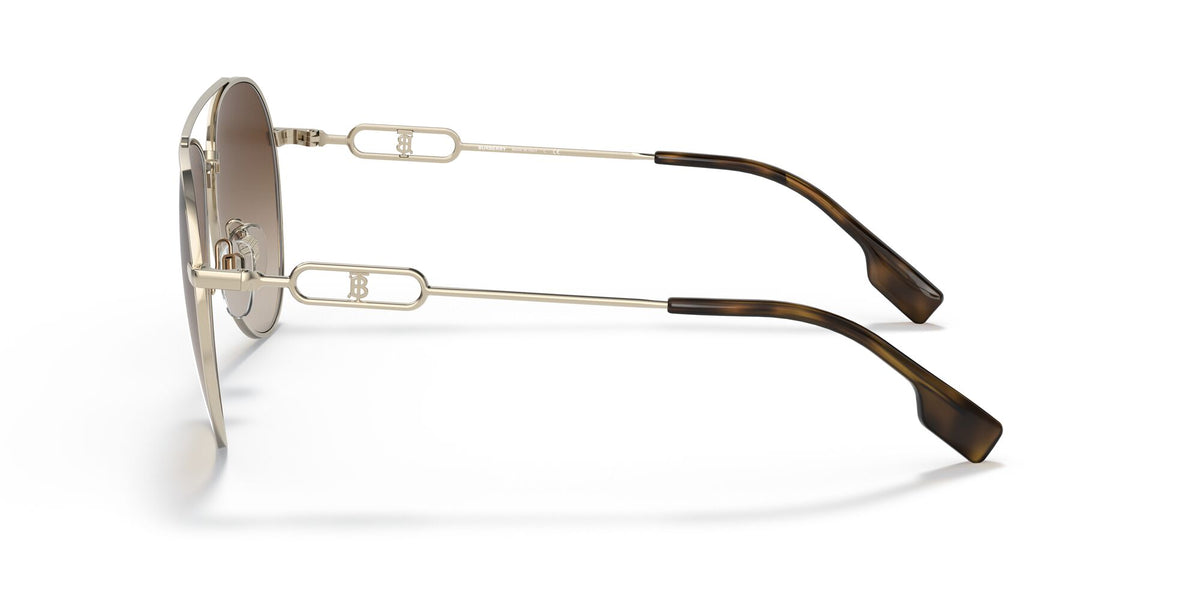 Burberry BE 3128 Light Gold / Brown Gradient 58 / Plastic / Metal