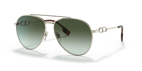 Burberry BE 3128 Light Gold / Green Gradient 58 / Plastic / Metal