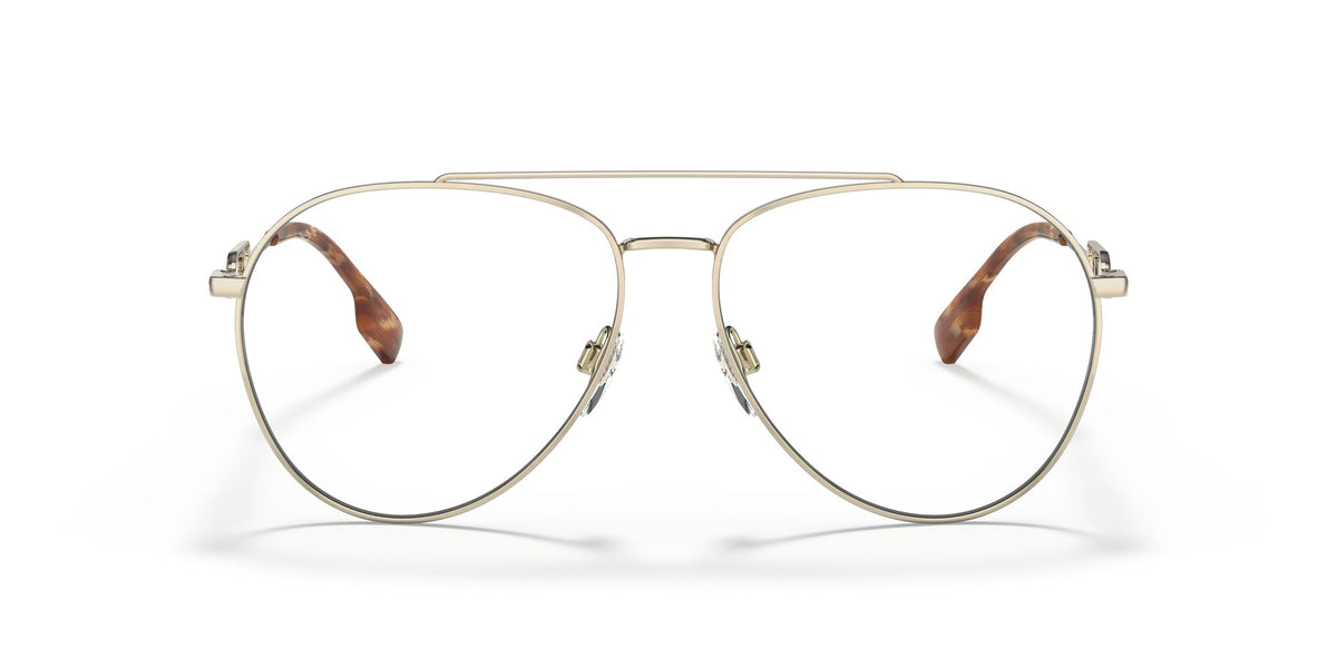 Burberry BE 3128 Light Gold / Clear+Blue Light Filter 58 / Plastic / Metal