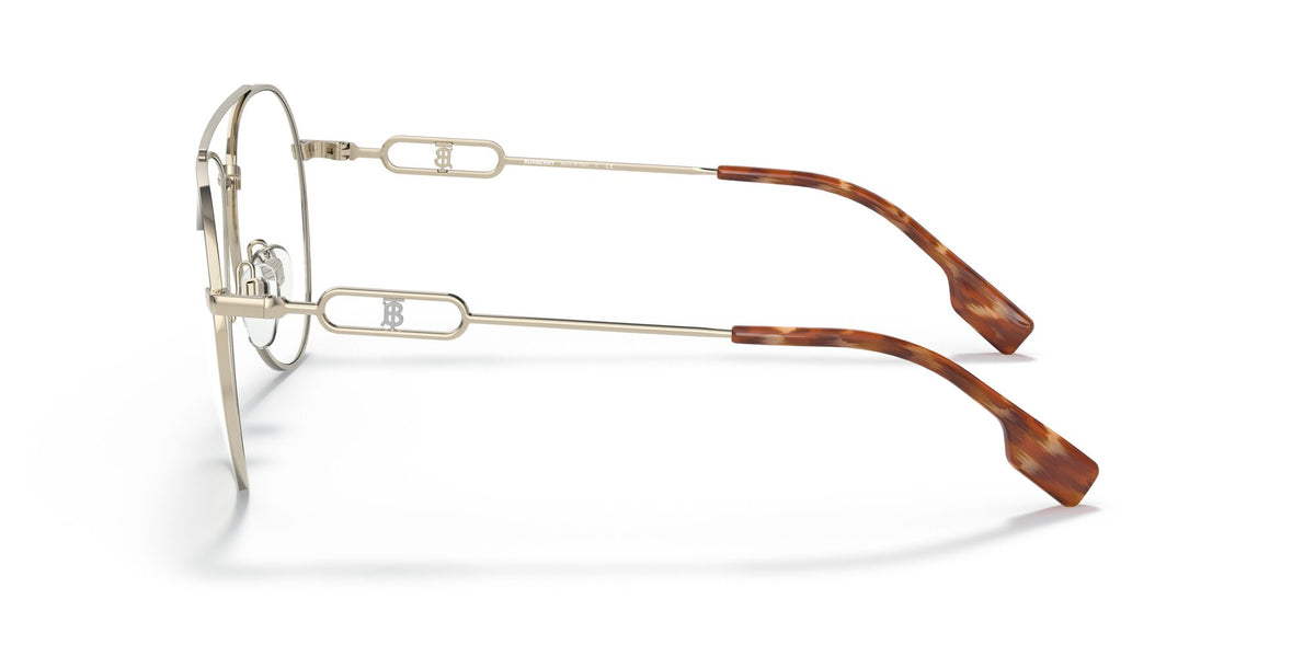 Burberry BE 3128 Light Gold / Clear+Blue Light Filter 58 / Plastic / Metal