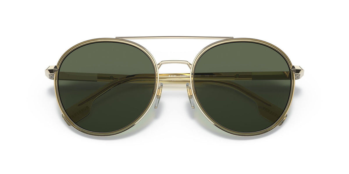 Burberry BE 3131 Light Gold / Dark Green 55 / Plastic / Metal