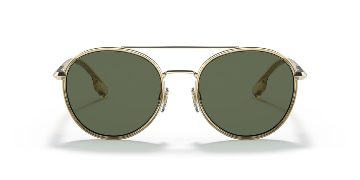 Burberry BE 3131 Light Gold / Dark Green 55 / Plastic / Metal