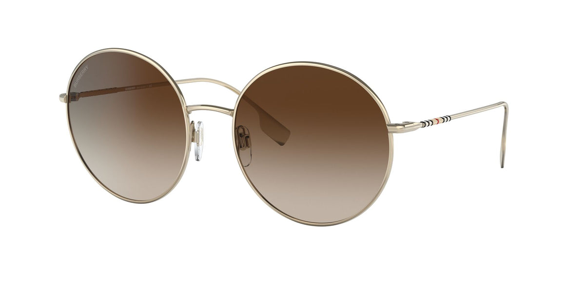 Burberry BE 3132 Light Gold / Gradient Brown 58 / Plastic / Metal