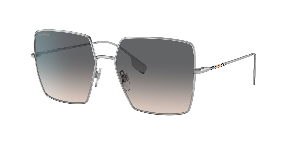 BE 3133 Burberry Daphne Silver / Light Brown Gradient Grey 58 58 / Polyamide / Metal / Metal