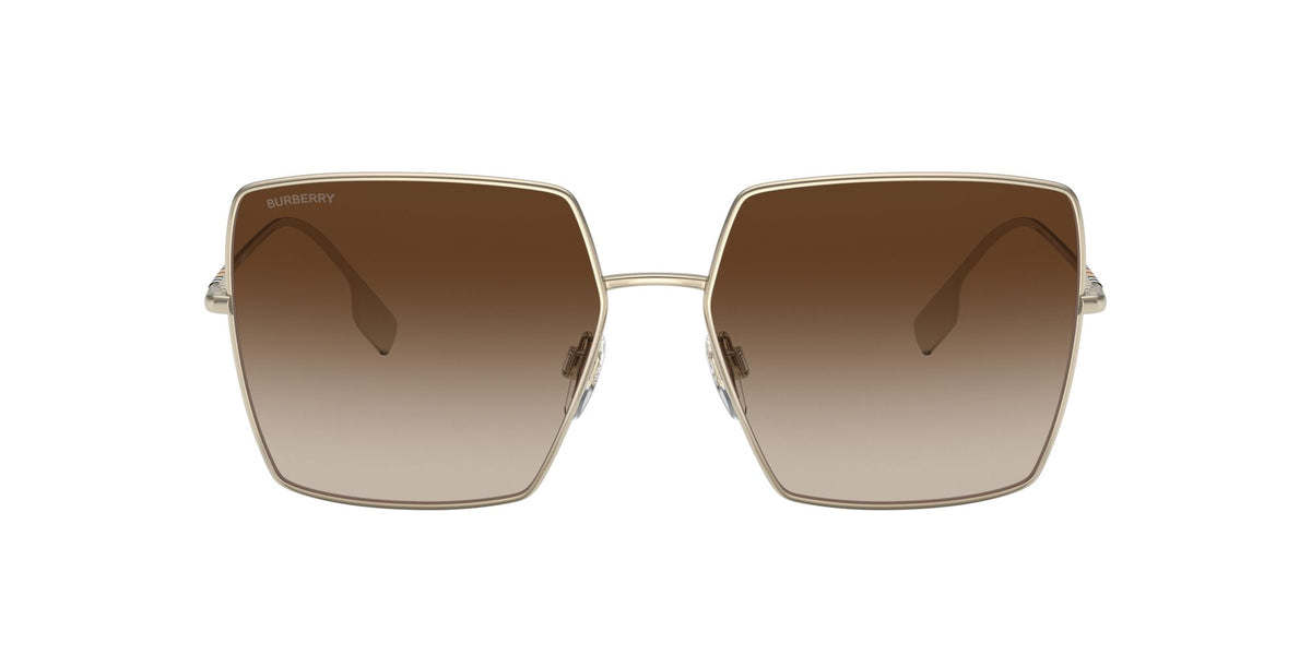 Burberry BE 3133 Light Gold / Gradient Brown 58 / Plastic / Metal