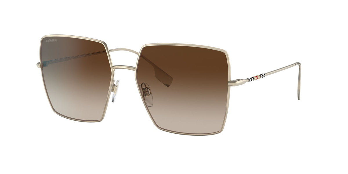 Burberry BE 3133 Light Gold / Gradient Brown 58 / Plastic / Metal
