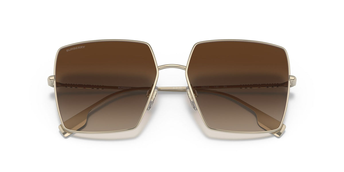 Burberry BE 3133 Light Gold / Gradient Brown 58 / Plastic / Metal