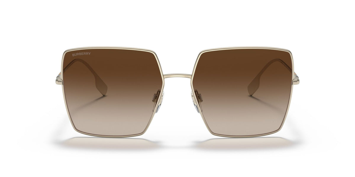 Burberry BE 3133 Light Gold / Gradient Brown 58 / Plastic / Metal