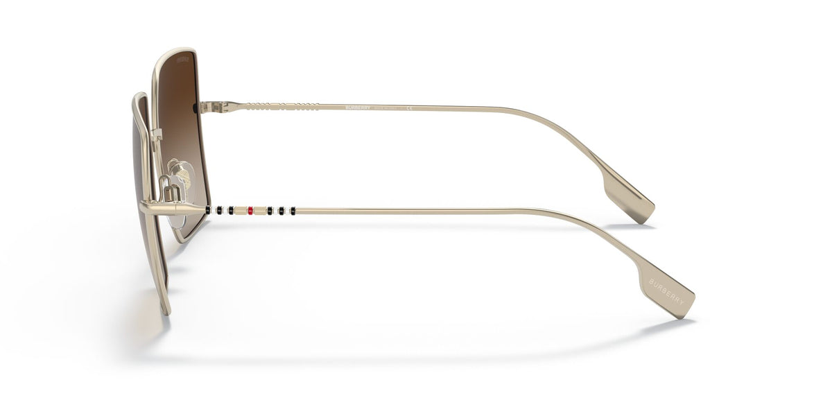 Burberry BE 3133 Light Gold / Gradient Brown 58 / Plastic / Metal