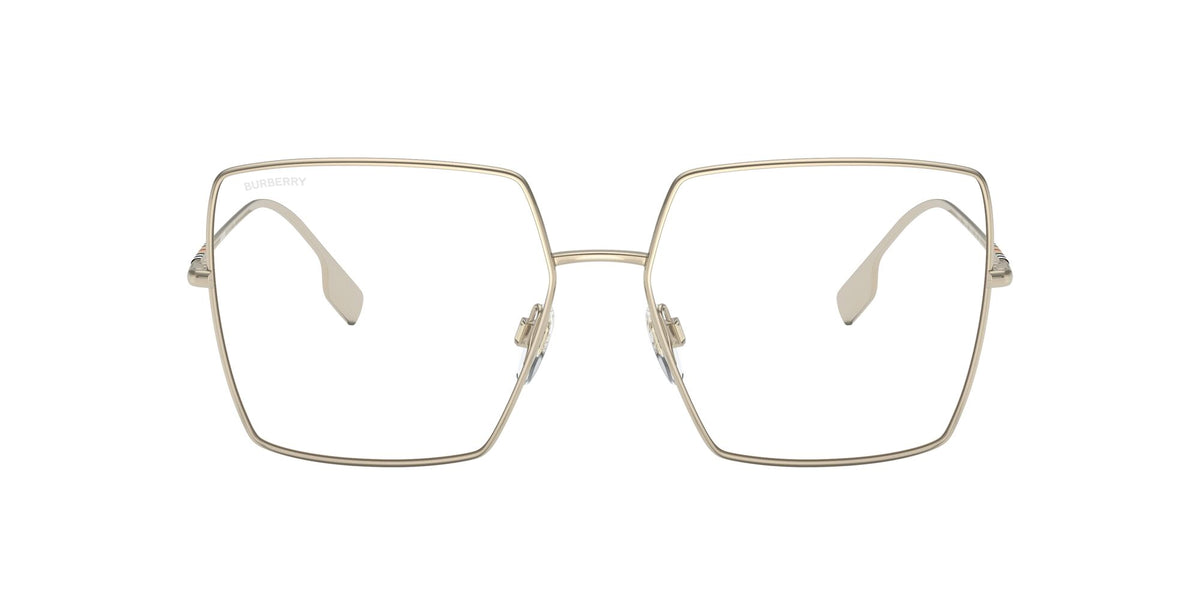 Burberry BE 3133 Light Gold / Clear Blue Light Filter 58 / Plastic / Metal
