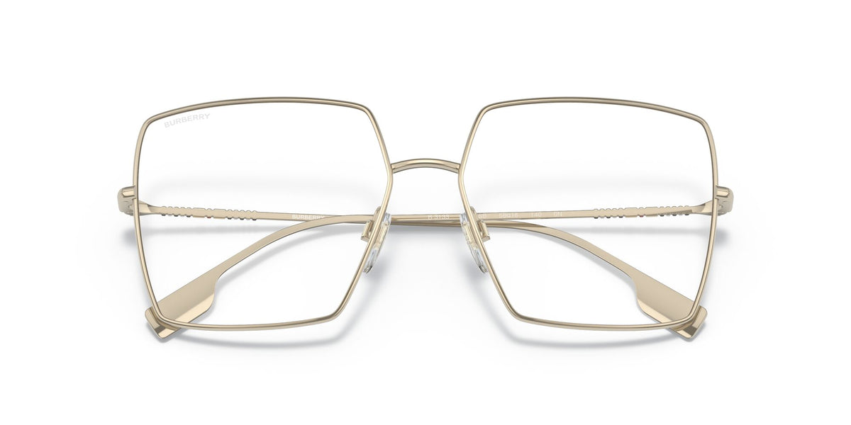 Burberry BE 3133 Light Gold / Clear Blue Light Filter 58 / Plastic / Metal
