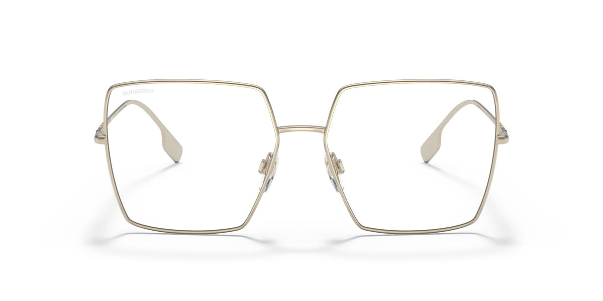 Burberry BE 3133 Light Gold / Clear Blue Light Filter 58 / Plastic / Metal