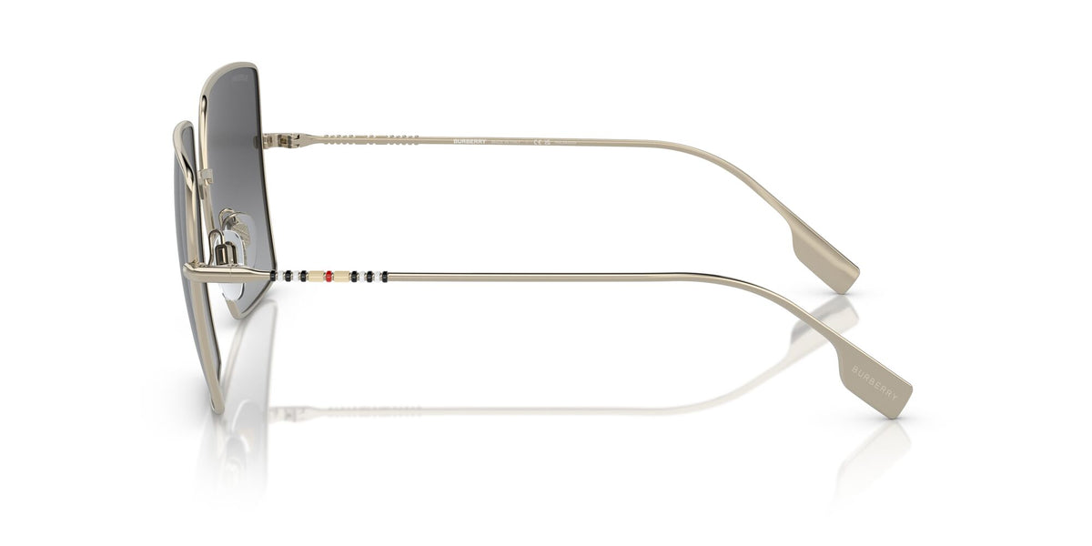 Burberry Daphne 0BE3133 1109T3 58 Light Gold 
Polarised Grey Gradient 58 
Cr39 
Metal 
Metal