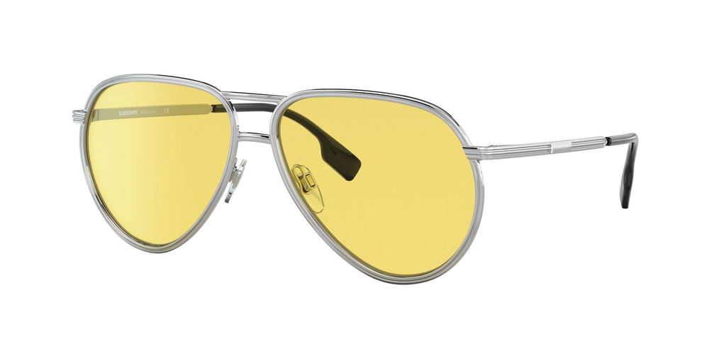 Burberry BE 3135 Silver / Yellow 59 / Plastic / Metal