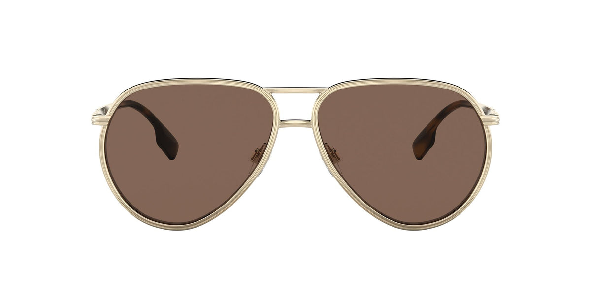 Burberry Scott 0BE3135 110973 59 Light Gold / Dark Brown 59 / Plastic / Metal