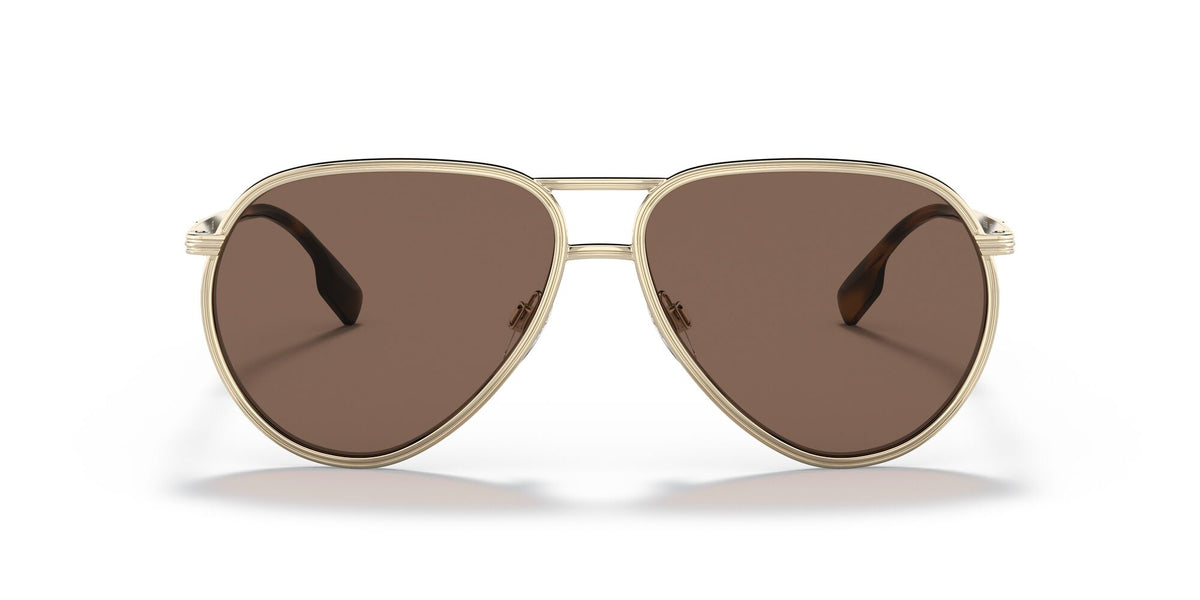 Burberry Scott 0BE3135 110973 59 Light Gold / Dark Brown 59 / Plastic / Metal