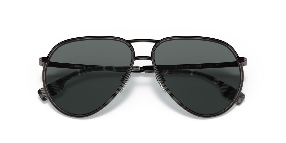 BE 3135 Burberry Scott Ruthenium / Dark Grey Polar 59 59 / Polycarbonate / Metal / Metal