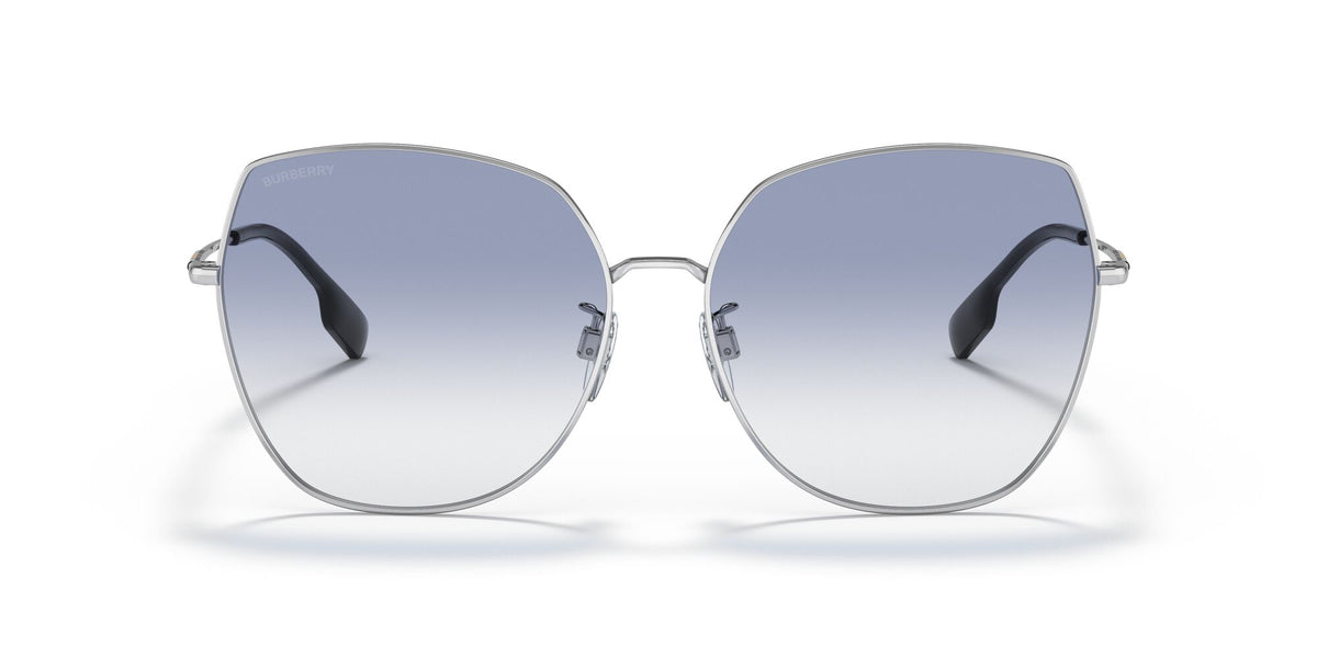 Burberry  0BE3136D 100519 60 Silver / Clear Gradient Light Blue 60 / Plastic / Metal
