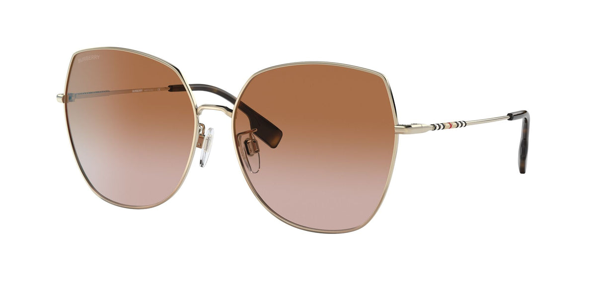 Burberry  0BE3136D 110913 60 Light Gold / Gradient Brown 60 / Plastic / Metal