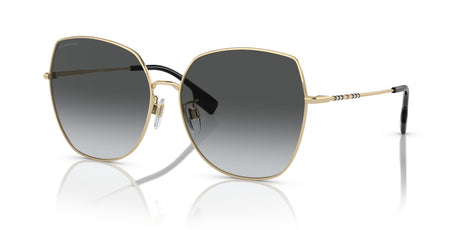 Burberry  0BE3136D 1109T3 60 Light Gold 
Grey Gradient Polarised 60 
Cr39 
Steel 
Metal