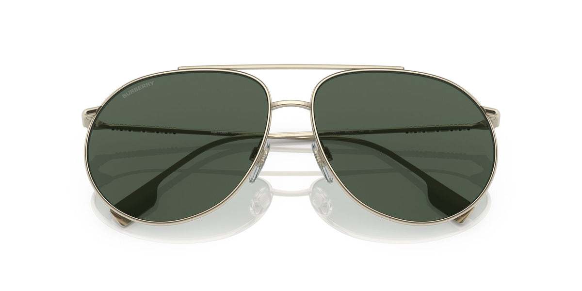 Burberry Alice 0BE3138 110971 61 Light Gold / Dark Green Lens 61 / Plastic / Metal