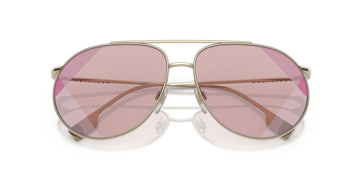 Burberry BE 3138 Light Gold / Pink Uv Print Be 61 / Plastic / Metal