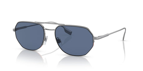 Burberry Henry 0BE3140 100380 57 Gunmetal / Blue Border Black/Red 57 / Plastic / Metal