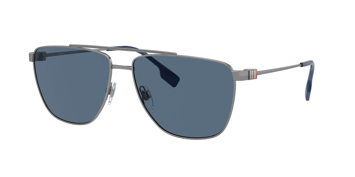 Burberry Blaine 0BE3141 100380 61 Gunmetal / Dark Blue 61 / Polyamide Bio / Metal / Metal