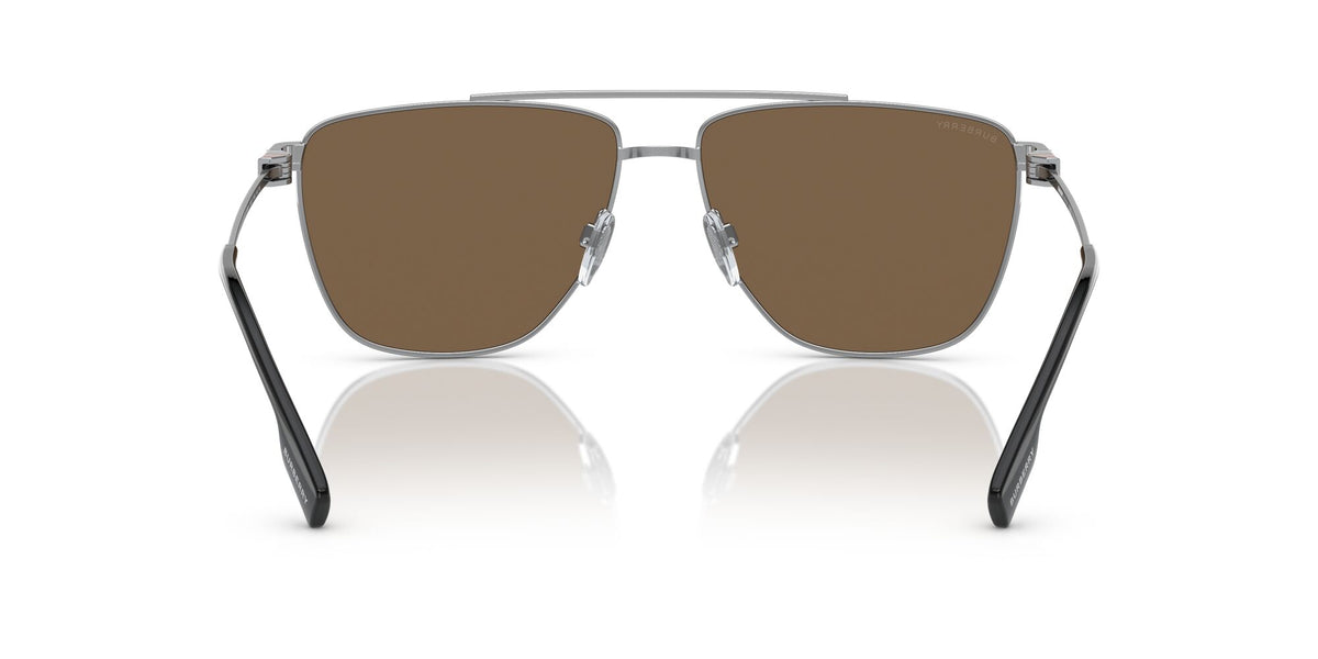 Burberry Blaine 0BE3141 100573 61 Silver / Dark Brown 61 / Polyamide Bio / Metal / Metal