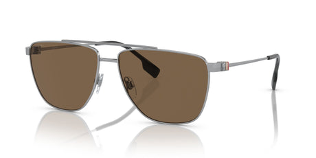 Burberry Blaine 0BE3141 100573 61 Silver / Dark Brown 61 / Polyamide Bio / Metal / Metal