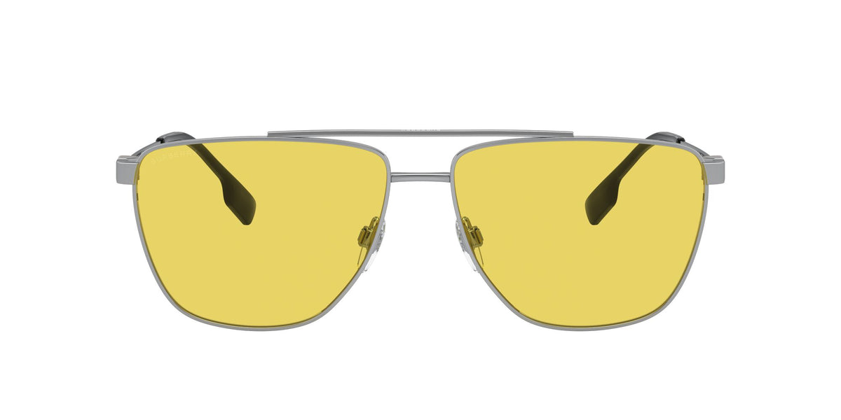 Burberry Blaine 0BE3141 100585 61 Silver / Yellow 61 / Polyamide Bio / Metal / Metal