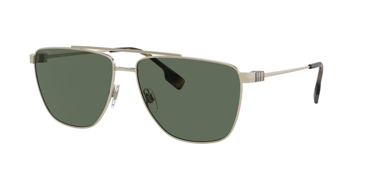 Burberry Blaine 0BE3141 110971 61 Light Gold / Dark Green Lens 61 / Polyamide Bio / Metal / Metal