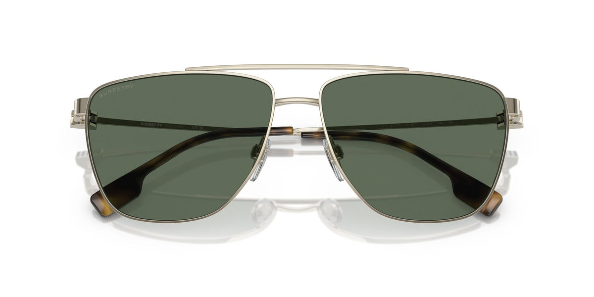 Burberry Blaine 0BE3141 110971 61 Light Gold / Dark Green Lens 61 / Polyamide Bio / Metal / Metal