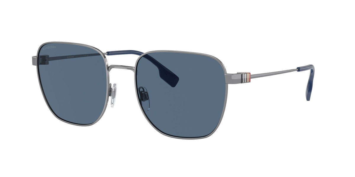Burberry Drew 0BE3142 100380 55 Gunmetal / Dark Blue 55 / Polyamide Bio / Metal / Metal